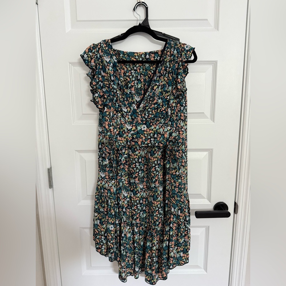 Free People Floral Ruffle Two Piece Set size S